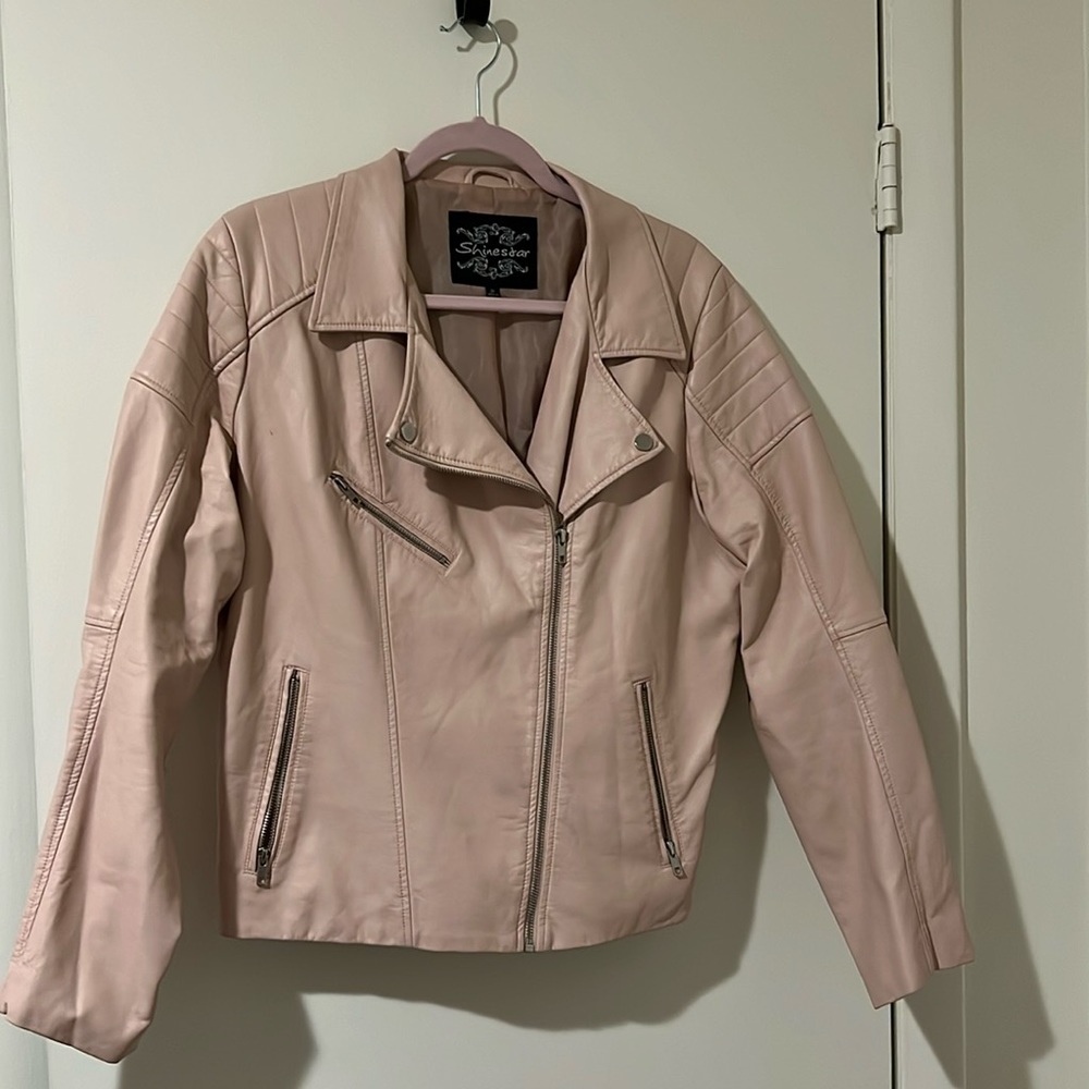 2X pink jacket